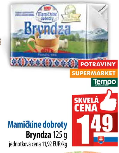 Korrektové Mamkine dobroty Bryndza