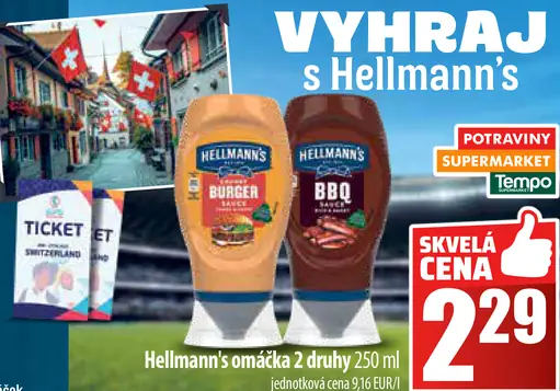 Hellmann's omáčka 2 druhy