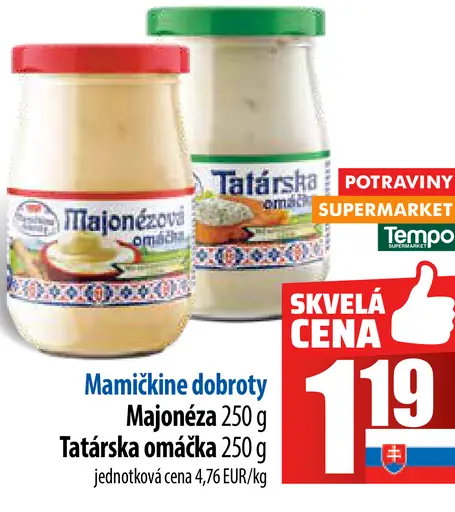 Mamíčikine dobroty Tatárska omáčka