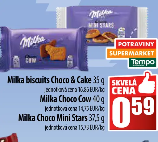 Milka biscuits