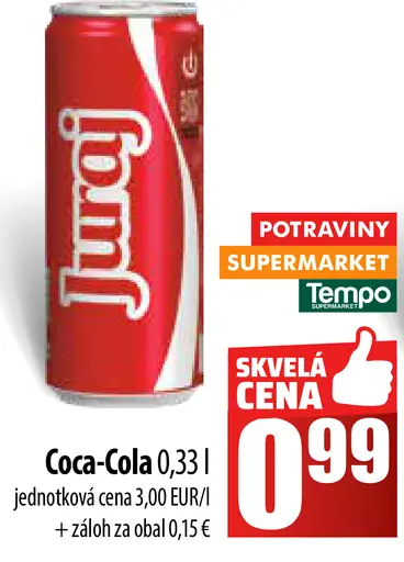 Coca-Cola plechovka