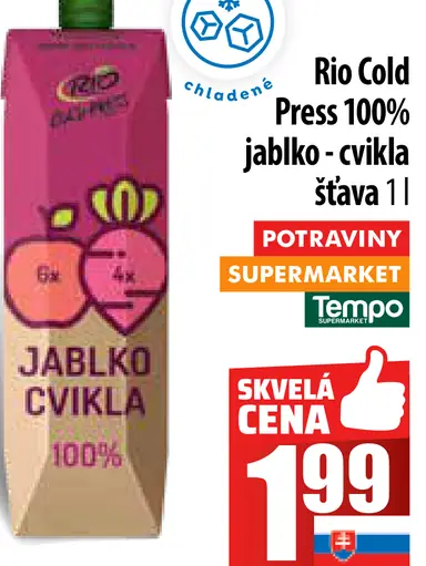 Rio Cold Press 100% jablko cvikla
