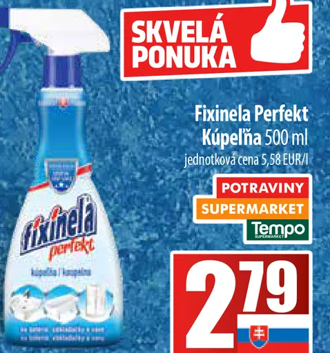 Fixinela Perfekt čistiaci prostriedok na kúpeľne