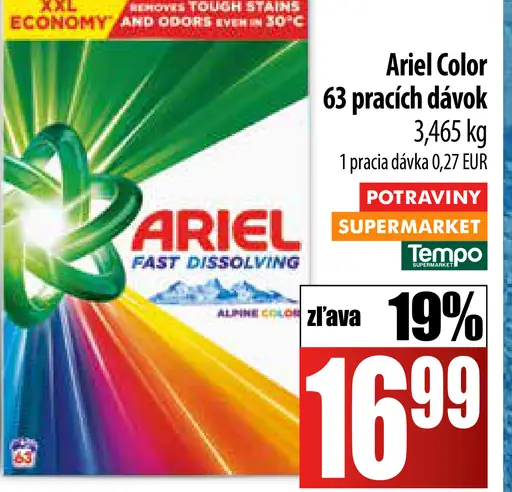 Ariel Color prací prášok