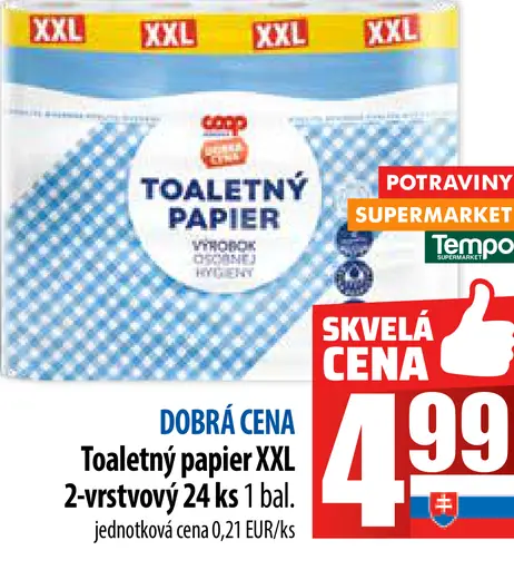 Toaletný papier XXL