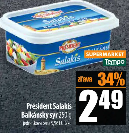 President Salakis Balkánsky syr