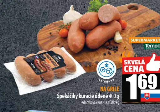 Špekáčky kuracie údené