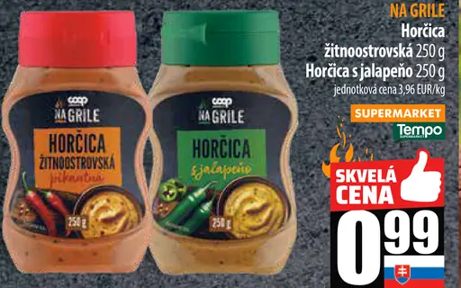 Horčica tradičná / Horčica s jalapeño