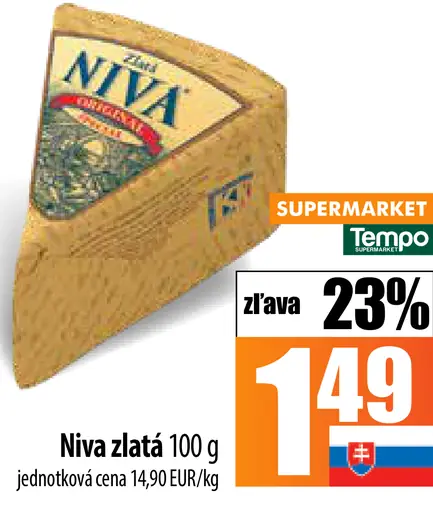 Niva zlatá syr