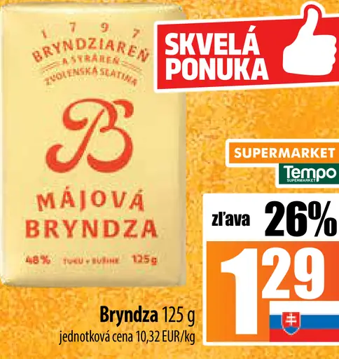 Bryndziareň BA Májová Bryndza