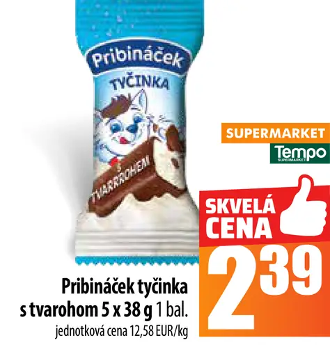 Pribináček tyčinka s tvarohom