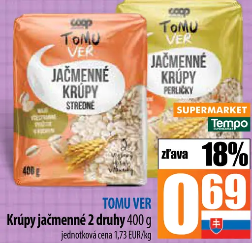 TOM U Věr Jačmenné krúpy
