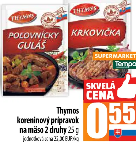 Thymos Koreninový prípravok na mäso