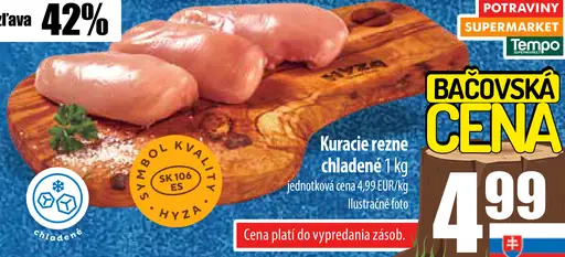 Kuracie rezne chladené