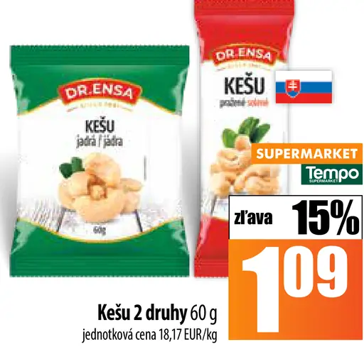 Kešu 2 druhy