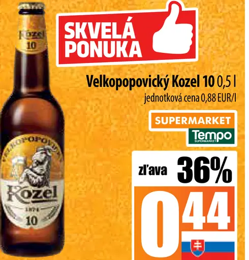 Velkopopovický Kozel plechovka