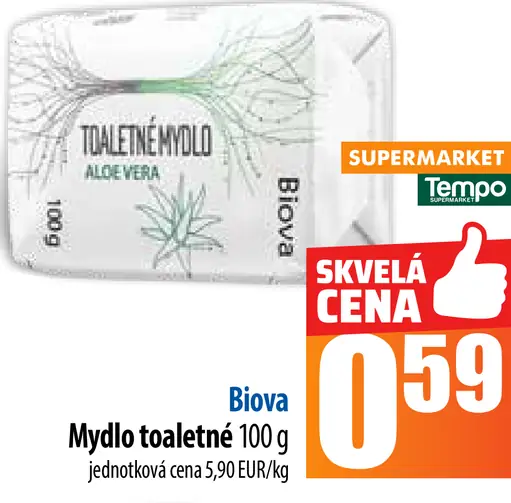 Mydlo toaletné Aloe Vera
