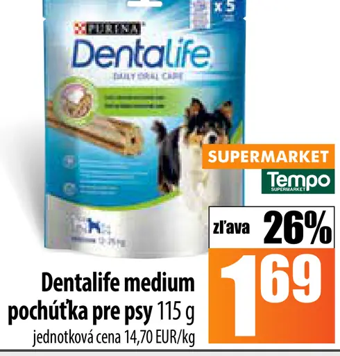 Dentalife pochúťka pre psy medium