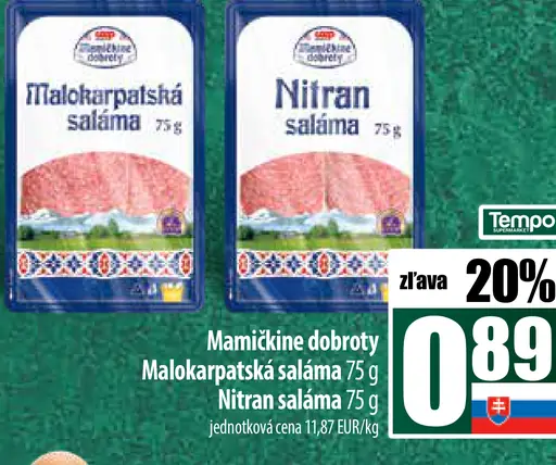 Mamičkine dobroty Malokarpatská saláma