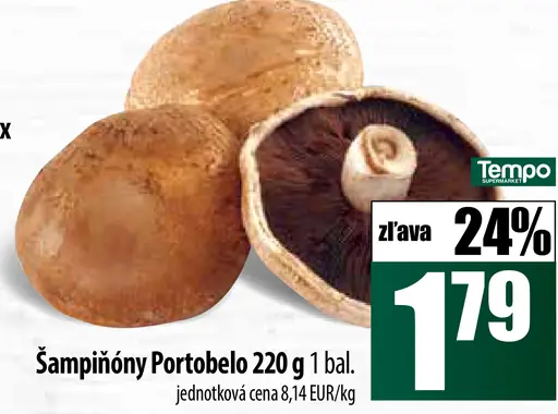 Šampiňóny Portobelo