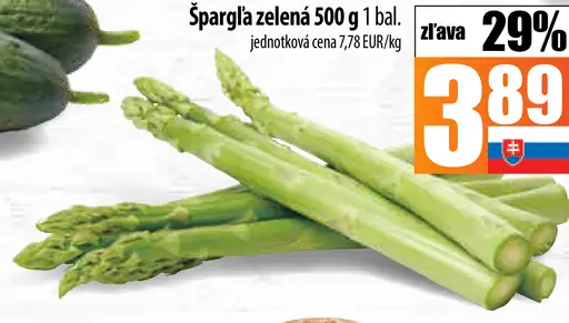 Špargľa zelená