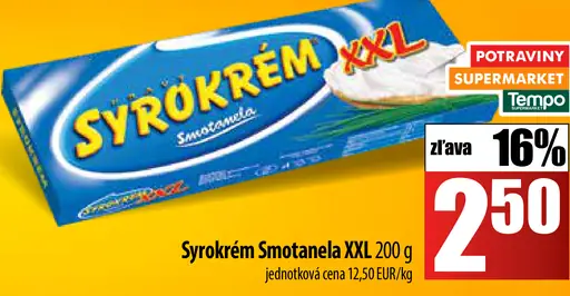Syrökrém Smotanela XXL