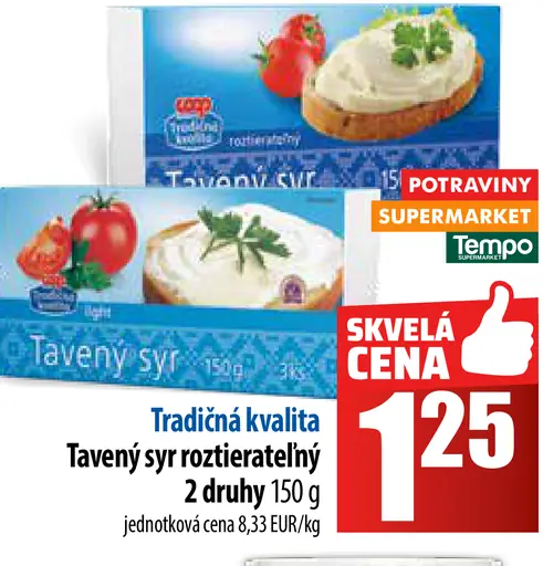 Eidam vrúbkovaný tavený syr