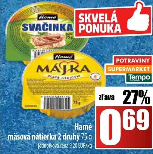 Hamé mäsová nátierka