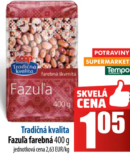 COOP Jednota Fazula farebná