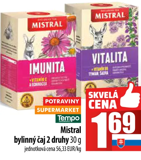 Mistral Bylinný Čaj Imunita - Vitalita