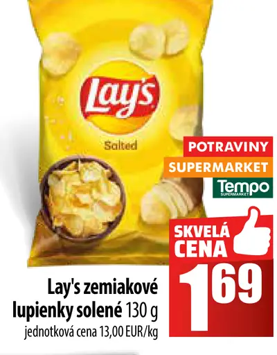 Lay's zemiakové solené lupienky