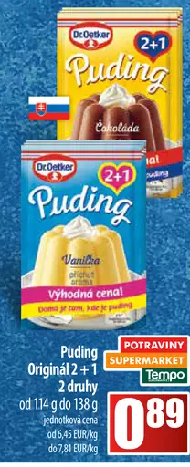 Dr. Oetker Puding Čokoláda Original