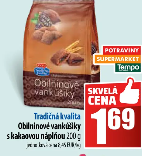 Oblínové vankúšiky s kakaovou náplňou