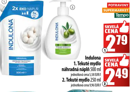 Indulona tekuté mydlo