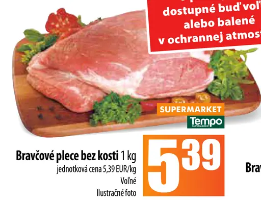 Bravčové plece bez kosti