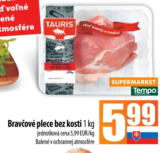Bravčové plece bez kosti