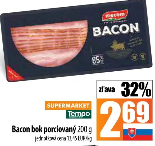 Mecom Bacon bok porciovaný