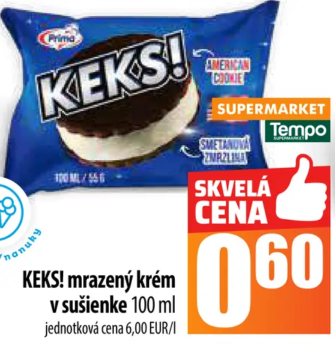 Keks! mrazený krém v sušienke