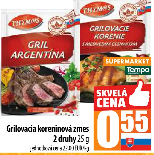 Thymos Grilovacia koreninová zmes