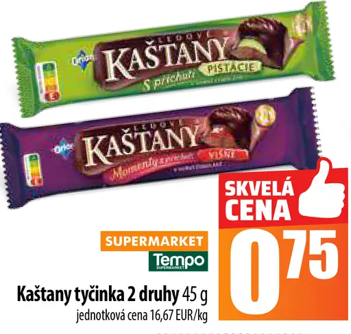 Kaštany tyčinka