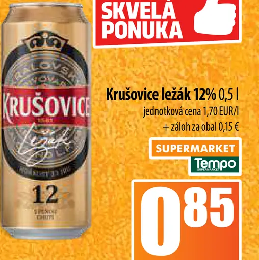 Krušovice plechovka