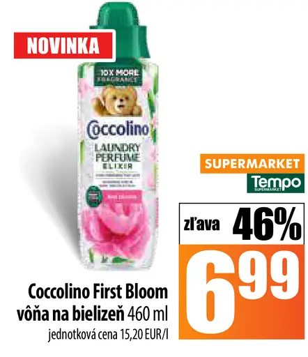 Coccolino First Bloom vôňa na bielizeň