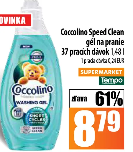 Coccolino Speed Clean gél na pranie