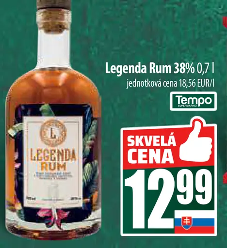 Legenda Rum 38% 0,7l