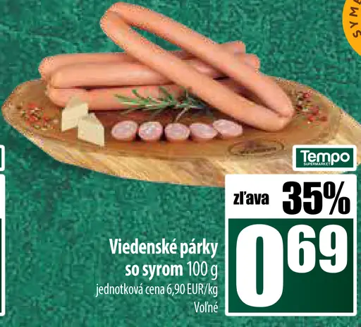Viedenské párky so syrom