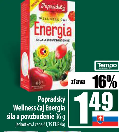 Popradský Energia Wellness čaj