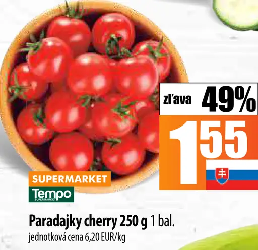 Paradajky cherry strapcové