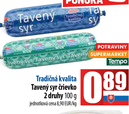 Tradičná kvalita Tavený syr