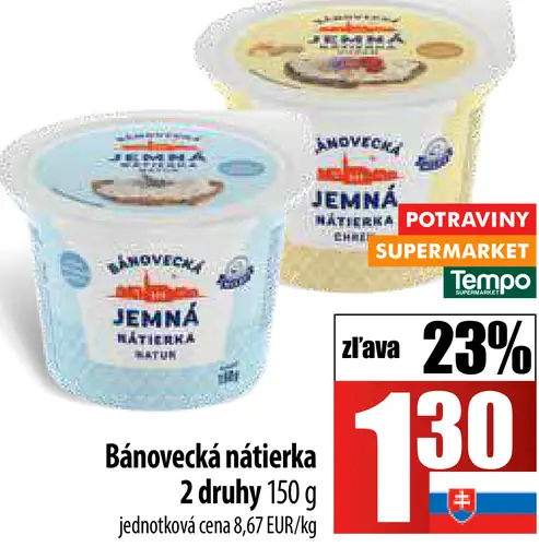 Bánovecká nátierka jemná