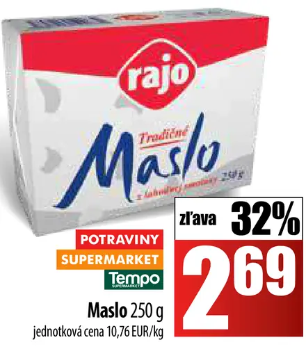 Rajo Tradičné Maslo